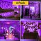 300 LED Curtain Fairy Lights — 12 Strand, Indoor/Outdoor, Multi-Mode